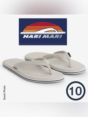 Hari Mari Dunes Waterproof Boat Safe Flip Flops in Cloud (10)